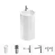 Напольная раковина отдельностоящая Wellsee Chalice Perfection 20213070R размер 45x45x85 см, с донным клапаном, сифоном, смесителем и вентилями