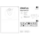 Люстра подвесная Ideal lux Mapa 140759 5 ламп 23 м² цвет хром/серебристый/прозрачный/серый металлик