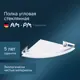 Полка для ванной комнаты Am.pm Sense L A7456100 угловая стеклянная, полки для ванны угловые