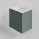 Тумба под раковину La Fenice TERRA Twin Grigio серо-зелёная матовая 60 см