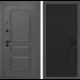 Входная дверь Labirintdoors Орлеан П29 правый 205x88см цвет муар серый 7024 матовый/черный кварц