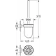 Ёршик для унитаза Grohe Essentials Cube 40513001, хром