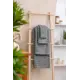 Полотенце для ванной ARYA HOME из бамбука 50x50 см Defna серый