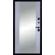 Входная дверь Diva STR МХ-46 205x96см правый цвет Д15 силк маус/черный кварц с зеркалом