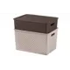 Корзина El Casa 811903+2bm 25.50x26.50x36.50 см полипропилен цвет темно-коричневый/мокка 2 шт
