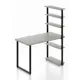 Стол Solarius loft 5 полок столешница 40 мм 80x145x120 см черные металлические ножки сосна цвет платиновый