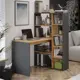 Стол Трия Тип 16 110x140x90 см ЛДСП цвет графитовый серый, дуб крафт золотой