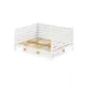 Кровать Solarius Tahta-spin120-160bel-orto 130 x 101 x 170 см сосна цвет белый
