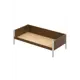 Кровать Solarius tahta-obiv-rs9-80-200plat-full Тахта односпальная Классика 90 x 63 x 210 см двп цвет коричневый/платиновый