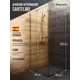 Душевой уголок Belgranio Santelmo BR0000054220 квадрат 90x90см хромированный профиль эффект стекла прозрачный