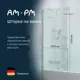 Ширма на ванну Am.pm Tender W45BS-D3W5-140CT 80x140, поворотная с неподвижным элементом, хром, прозрачный