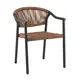 Кухонный стул Стул груп Syna AD642156-2 br+d.grey BOX4 39x78x60 см пластик цвет светло-коричневый