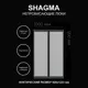 Ревизионный люк Shagma двустворчатый под плитку 100x120