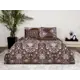 Комплект постельного белья Tac SATIN DELUX сатин евро наволочки 50 x 70- 4 шт цвет коричневый