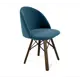 Стул Sheffilton 3801796403 49x78x53 см велюр цвет Голубой