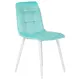 Кухонный стул Dobrin Chilly a 005 46x46x55 см велюр цвет мятный/белый
