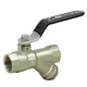 Кран шаровой прямой Ondo ONFFF012 DN15 PN25 1/2" ВР латунь ручка рычаг