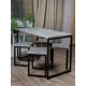 Стол прямоугольный Diko loft 140x70 см лдсп цвет ателье светлый