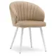 Стул Woodville 462398 47x76x50 см велюр цвет латте
