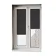 Рулонная штора блэкаут Унистайл RKRBLCHE030190, 30x190 см, цвет черный