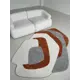 Ковер Laxmi Quincey 2287Grey/Orange фигурный 200x300 см полипропилен
