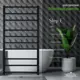 Полотенцесушитель электрический Primoclima Step E Black 150x1000 мм 152 Вт с терморегулятором лесенка цвет черный матовый