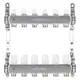 Коллекторная группа Kromwell KW.SM6500665 1"x3/4" евроконус 6 выходов нержавеющая сталь