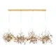 Люстра подвесная Crystal Lux Garden sp3х4 l1600 gold 16 ламп 37 м² цвет золото