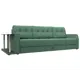 Диван Лига диванов 124008L Атлантида 250x94x103 см рогожка цвет зеленый