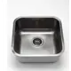 Мойка для кухни Grandex Aqua Select 44 PVD 44.5x44.5см глубина чаши 18.50см с сифоном нержавеющая сталь цвет антрацит