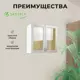 Навесной шкаф Сакура Santrek со стеклом 60x70x30 см МДФ цвет серый