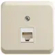 Розетка компьютерная накладная Systeme electric Этюд KOMA-001K RJ45 цвет кремовый