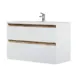 Тумба с раковиной Am.pm X-Joy M85A-FHX1002-WC1002WG подвесная 100 см цвет белый