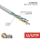 Кабель витая пара Rexant U/UTP Cat 5e 24AWG ПВХ 305 м цвет серый
