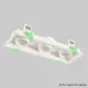 Светильник карданный встраиваемый Crystal Lux Clt 069c3 wh 1400_295 GU10 цвет белый