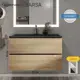 Тумба под раковину Uperwood 2937205253 90см цвет черный/дуб сонома