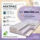 Матрас All'perrino Rovigo Dolce Rov180/190/1200Dl 180x190x21 см независимый пружинный блок 2-спальный