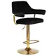 Барный стул Dobrin Charly Gold 61x120x54 см цвет черный