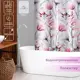 Шторка для ванной комнаты Доляна 5430643 180x180см цвет белый