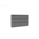 Комод ДСВ Мебель Мори 120x40.4x77 см 6 ящиков ЛДСП цвет графит