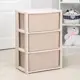 Комод Альтернатива 4967755 3 ящика 30x50x72 см пластик цвет бежевый