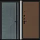 Входная дверь Labirintdoors Кредор П29 левый 205x88см цвет серо-зеленый с патиной/дуб кантри темный