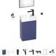 Тумба с раковиной подвесная Wellsee WC Area 20216949R для ванной