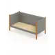 Кровать Solarius Тахта сплошное основание svetser80-160olha-full 90 x 101 x 170 см дерево цвет светло-серый, ольха