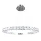 Светильник подвесной светодиодный Loft It Tiffany 10204-1000 chrome 16.25 м² теплый белый (желтый) свет цвет хром