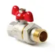 Кран шаровой прямой Pro Aqua FWB65-M20-F20xb DN20 PN6 3/4" НР-ВР латунь ручка бабочка