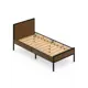 Кровать Solarius kr100loft-obiv-rs9-black Кровать Лофт реечное 105 x 90 x 206 см дсп цвет коричневый/черный