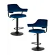 Комплект барных стульев 2 шт Dobrin Charly black lm-5019 61x120x54 см цвет синий