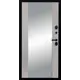 Входная дверь Diva STR МХ-46 205x96см правый цвет Д15 сандал белый/черный кварц с зеркалом