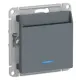 Переключатель карточный с задержкой времени встраиваемый Systeme electric AtlasDesign ATN000767 цвет серый